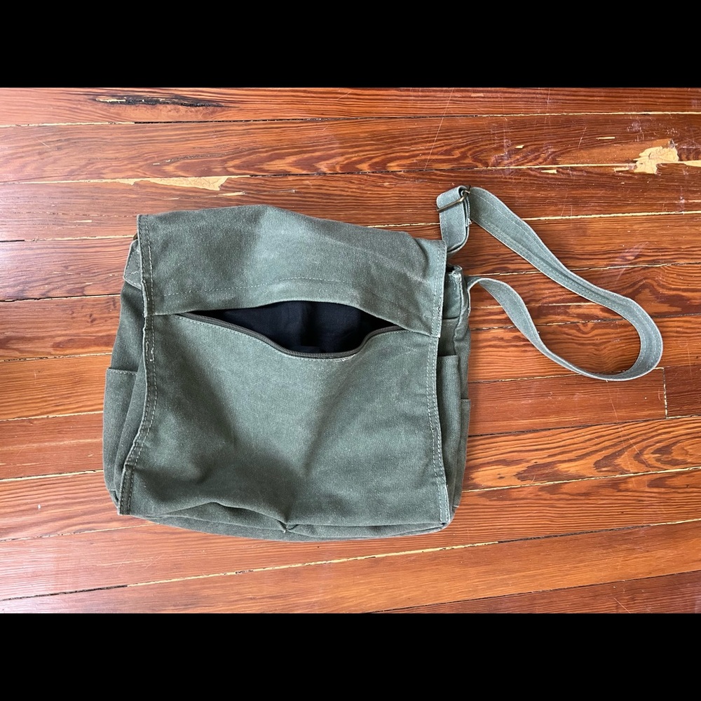 Canvas military style messenger bag
